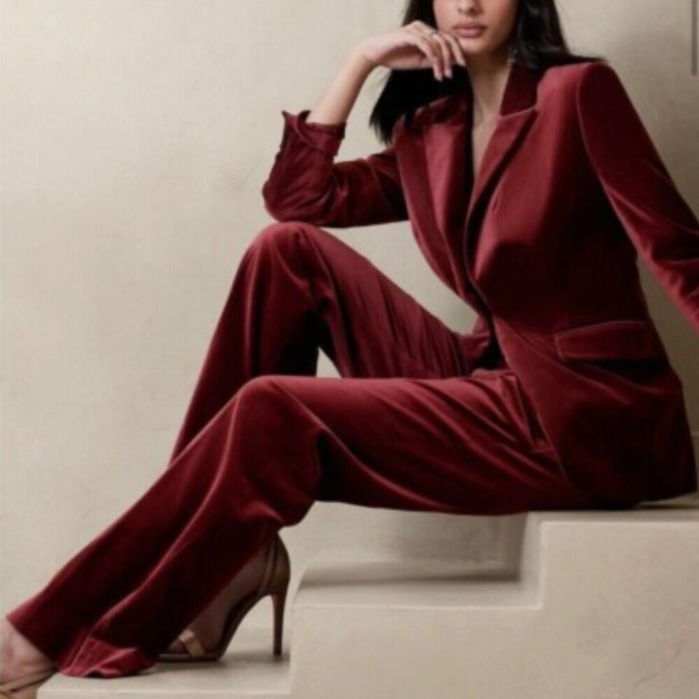 Banana Republic Velvet Suit Set